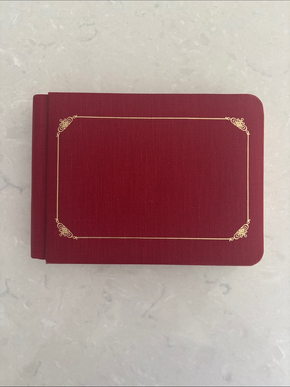 Creative Memories 5X7 Cranberry Album with Gold Accents